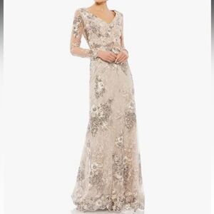 Mac Duggal 67539 Sheath Dress for Prom - Elegant Sheer Dress AUTHENTIC